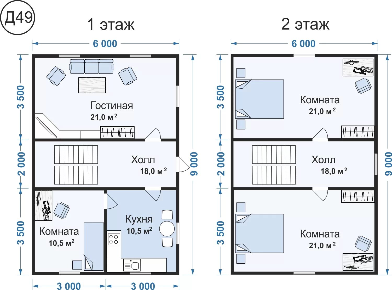 Проекты домов 9 9 2 этажа