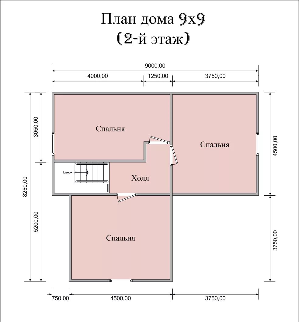 Проекты дом 9 9 планировка Строительство дома Под ключ в Куровском и Регионе, за 20-45 дней. Дом из бруса К