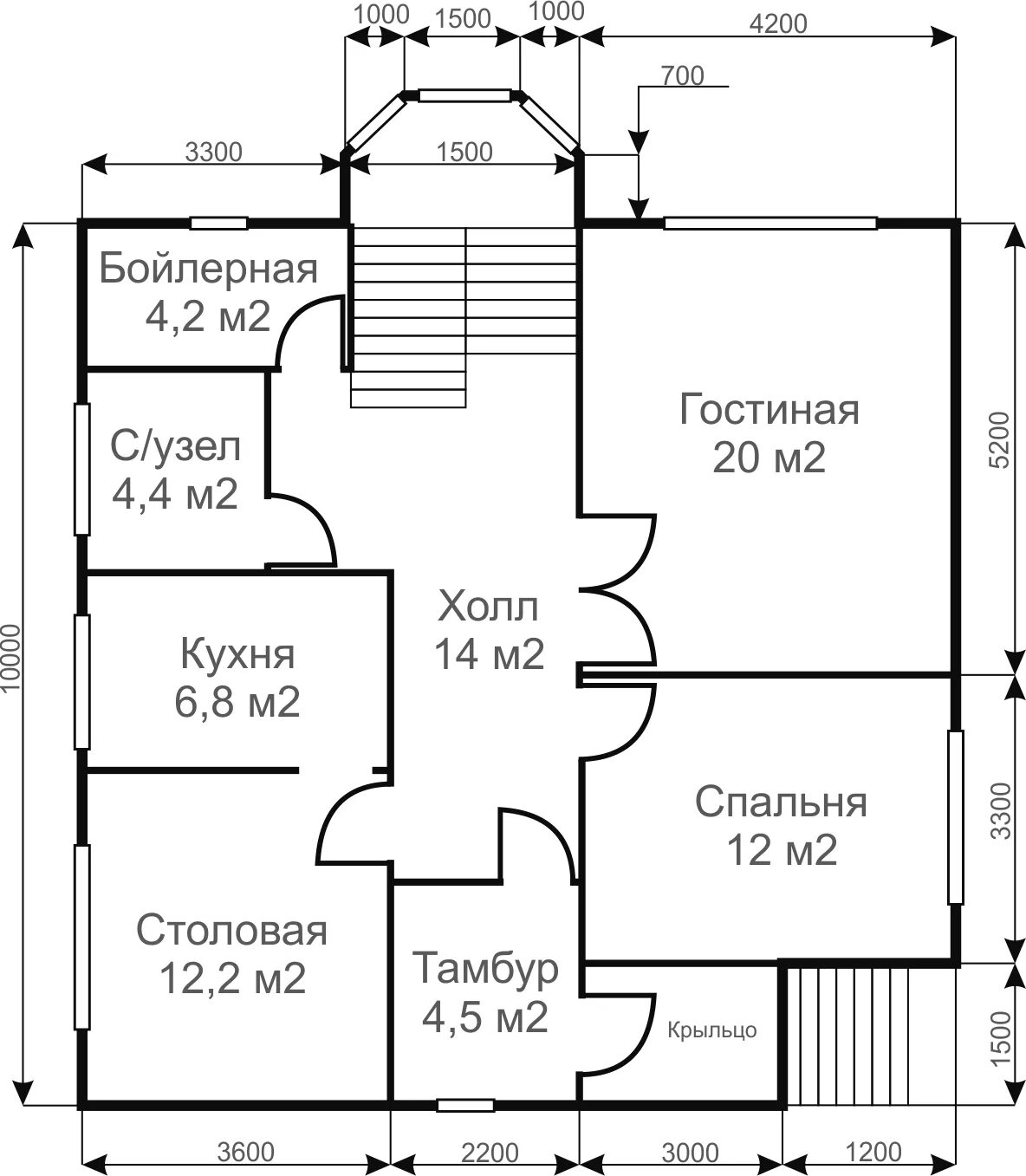 Проекты домов 10х10 двухэтажный планировка Проекты домов двухэтажных домов 10х10