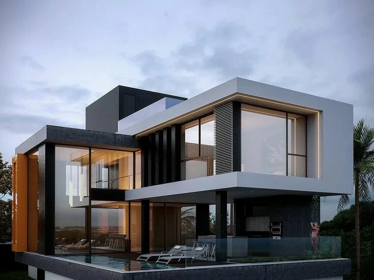 MODERN HOUSE-portfolio Small mansion, Contemporary house design, House architect