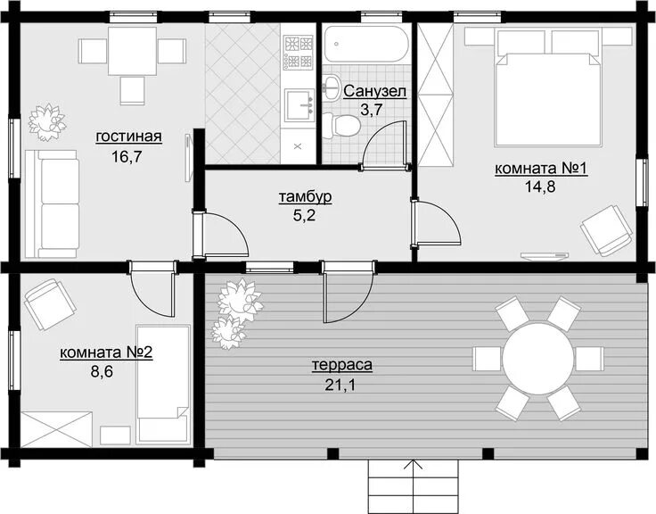 Проекты домов 8х10 фото Пин на доске ModernPlace.ru