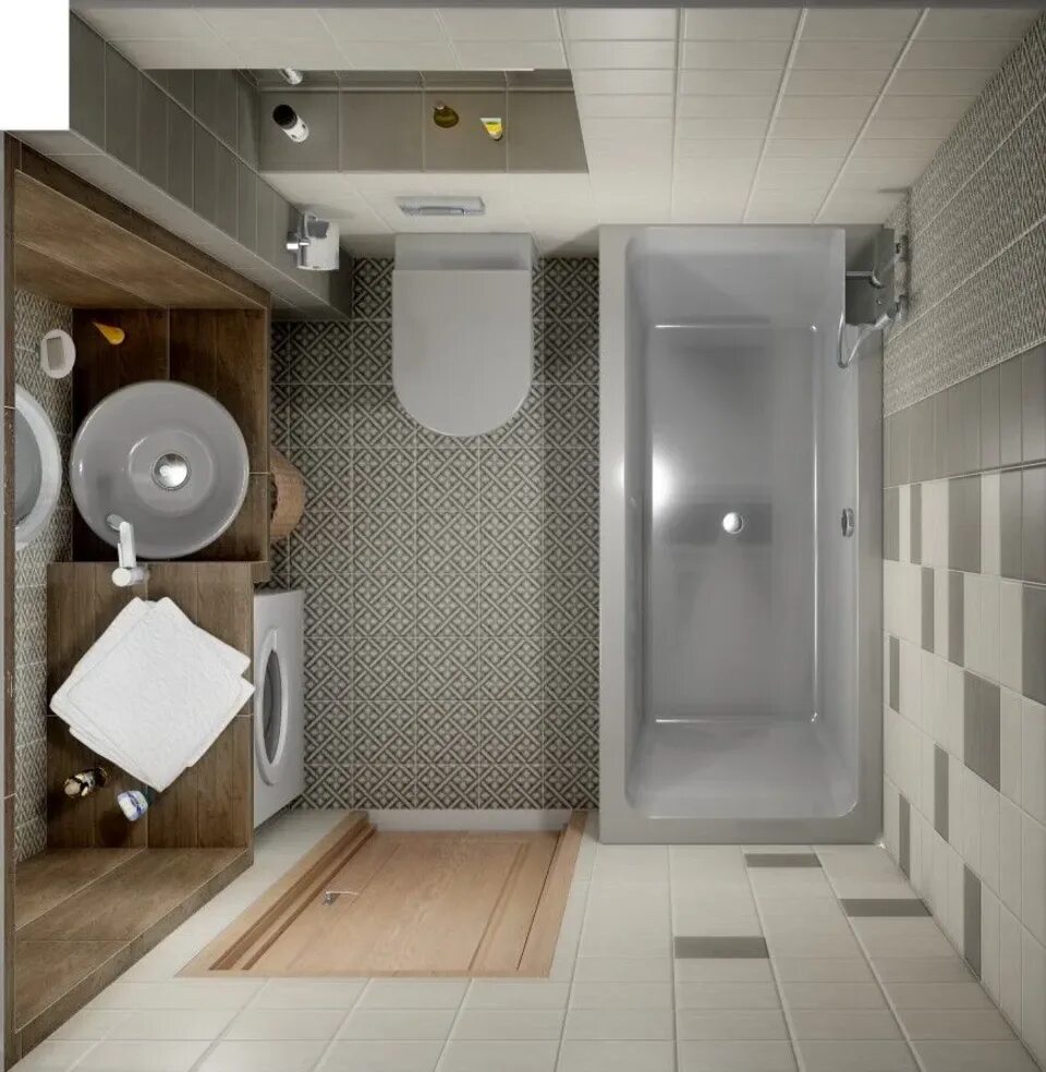 Проекты душевых комнат с туалетом фото Bathroom with shower cabin design 7 sq m (49 Photos)