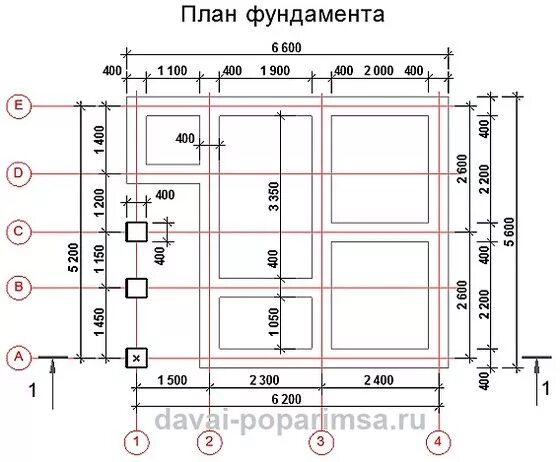 Проекты фундамента для домов бесплатно чертежи Проектирование фундамента для бани 5х6 метров Давай попаримся Фундамент дома, Пр