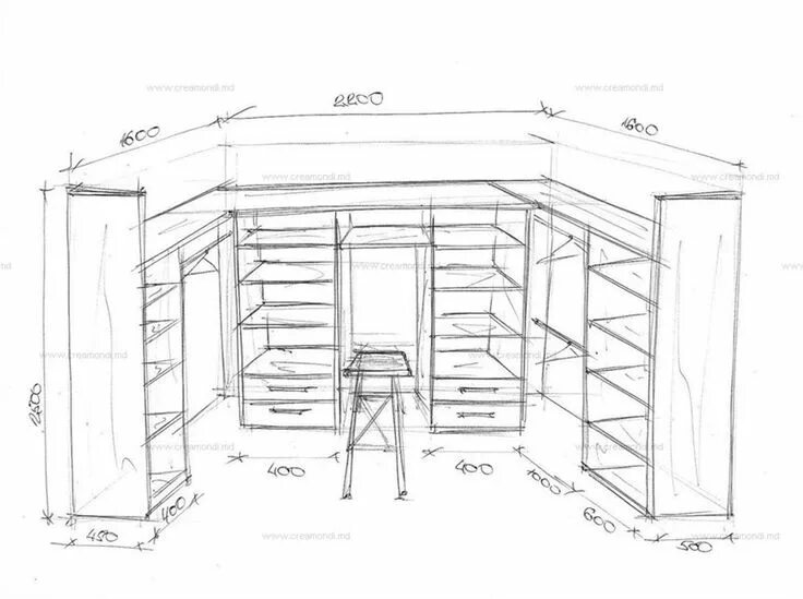 Проекты гардеробных комнат с размерами фото Pin by Marina on interieur Closet remodel, Walk in closet design, Wardrobe room