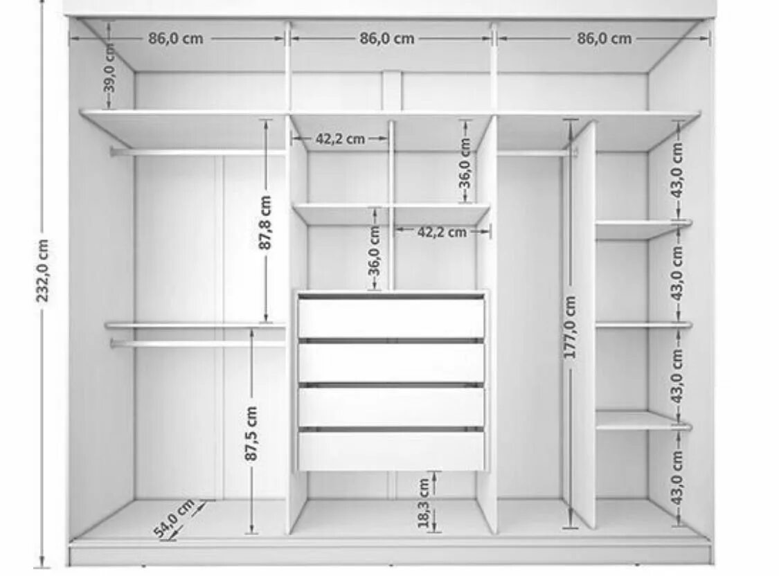 Проекты гардеробных комнат с размерами фото Pin on organizadores Closet design layout, Closet design plans, Closet redesign