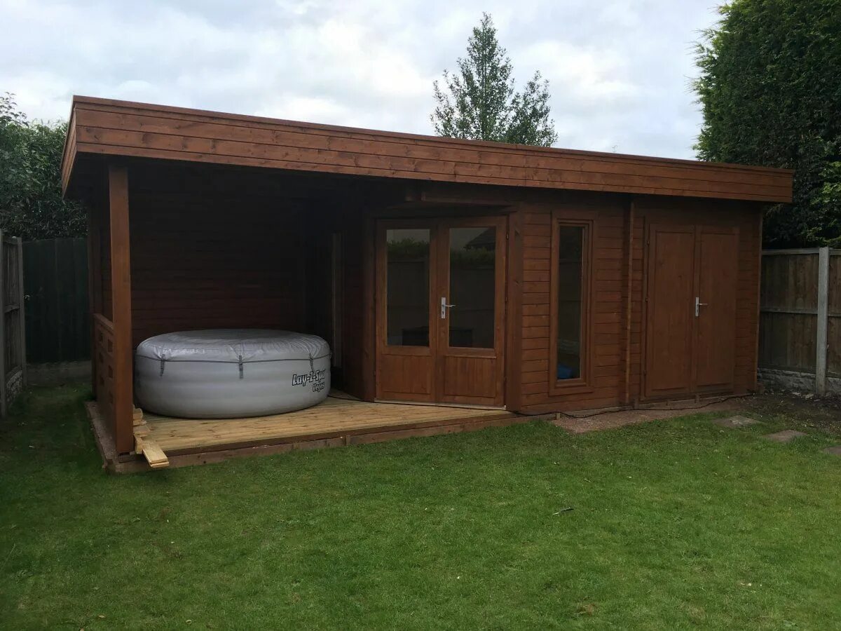 Проекты хозпостроек фото Installing a Summer House Cabin 'Paula' in UK