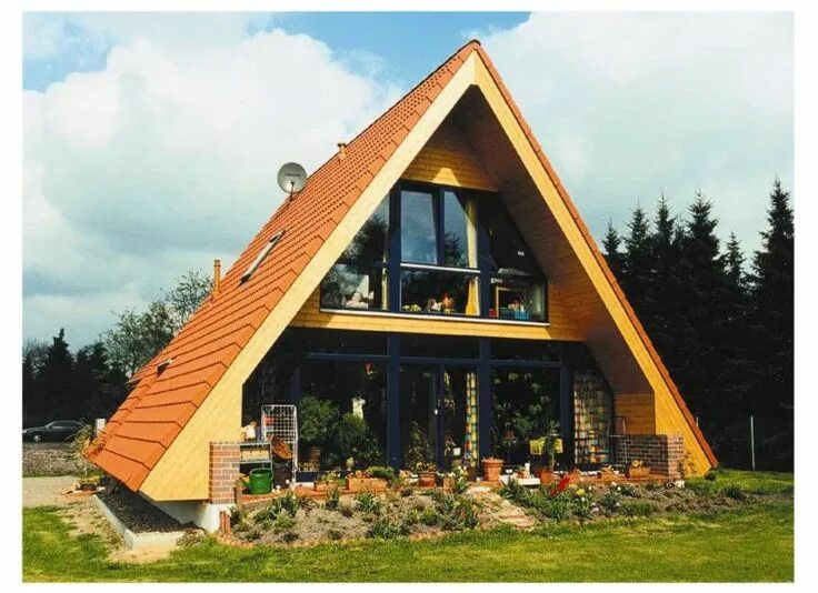 Проекты крыш домов фото Pin on Дом : A - frame Small house, House design, Cute small houses