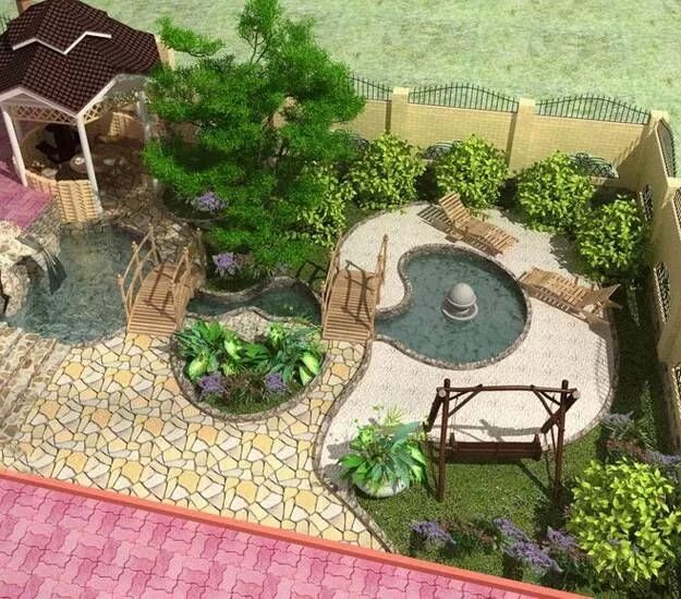 Проекты ландшафтного дизайна двора 15 Small Yard Landscaping Ideas Using Imagination to Highlight Small Spaces Jard