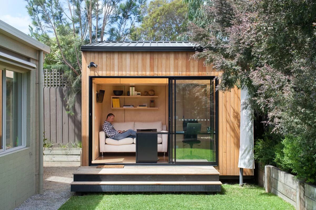 Проекты небольших дач фото Projects - Backyard Room Livable sheds, Building a shed, Backyard sheds