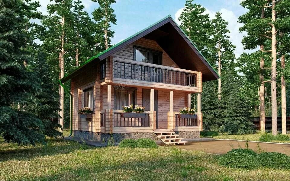 Проекты недорогих домов из бруса фото Ecopan, construction of country houses and cottages, Schyolkovo, Shchyolkovo-3 M