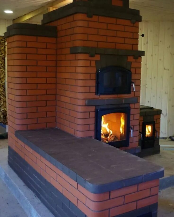 Проекты печей и каминов фото Одноклассники Wood stove fireplace, Backyard fireplace, Fireplace design