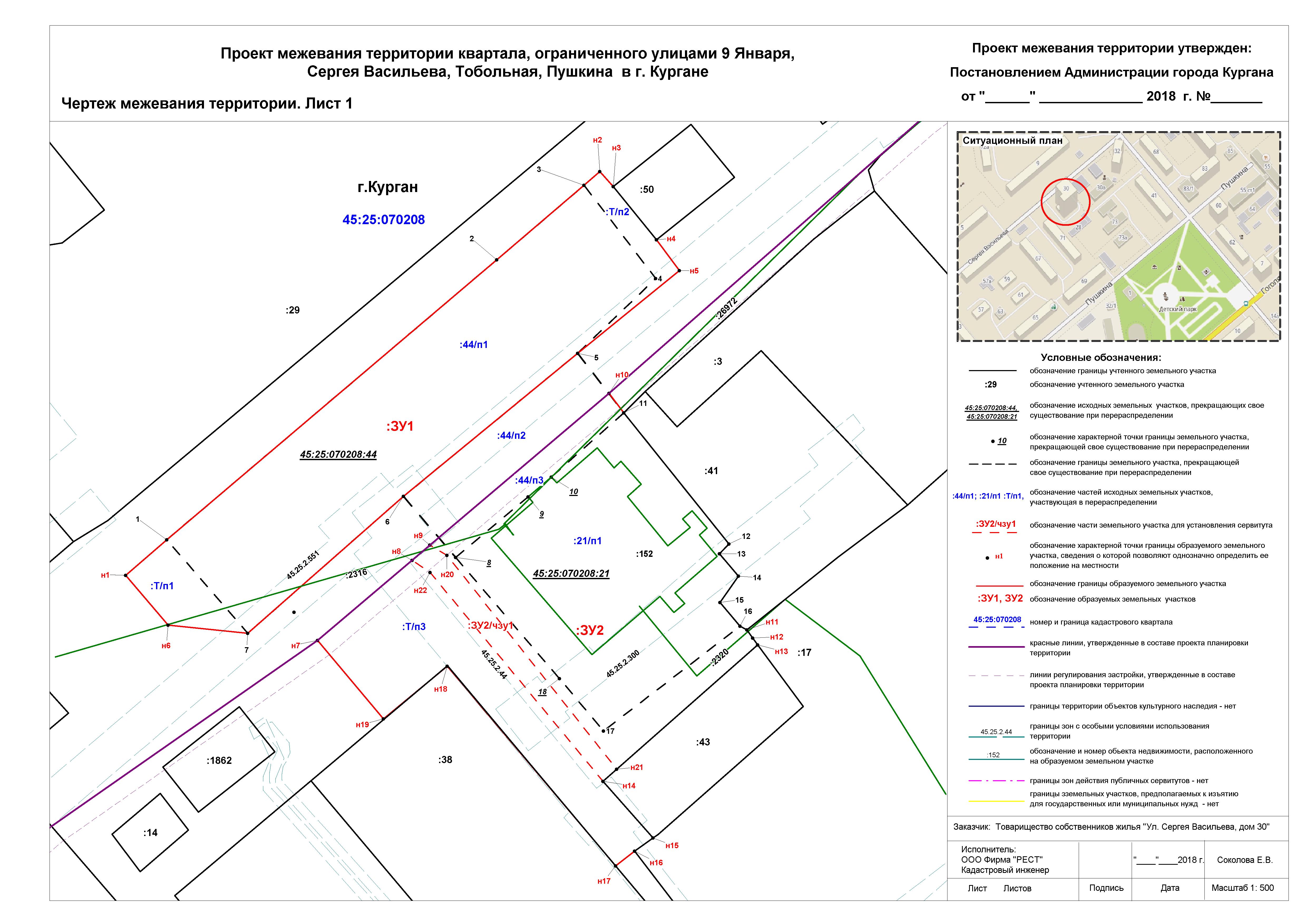 Проекты планировок территории кодекс Проект межевания территории квартала, ограниченного улицами 9 Января, Сергея Вас