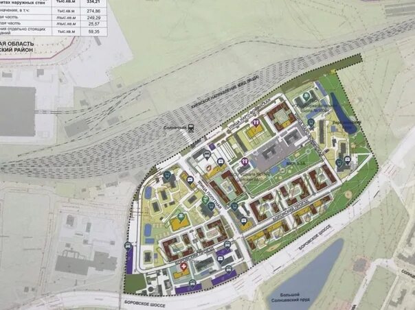 Проекты планировок территорий реновации Renovation - Sunrise General plans for the planning of the territory of the Soln