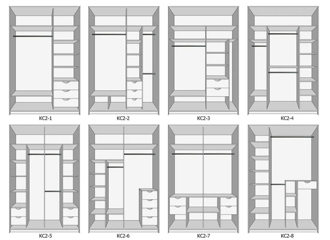 Проекты шкафов купе фото Наполнение шкафа купе: компактного, на 2, 3 метра