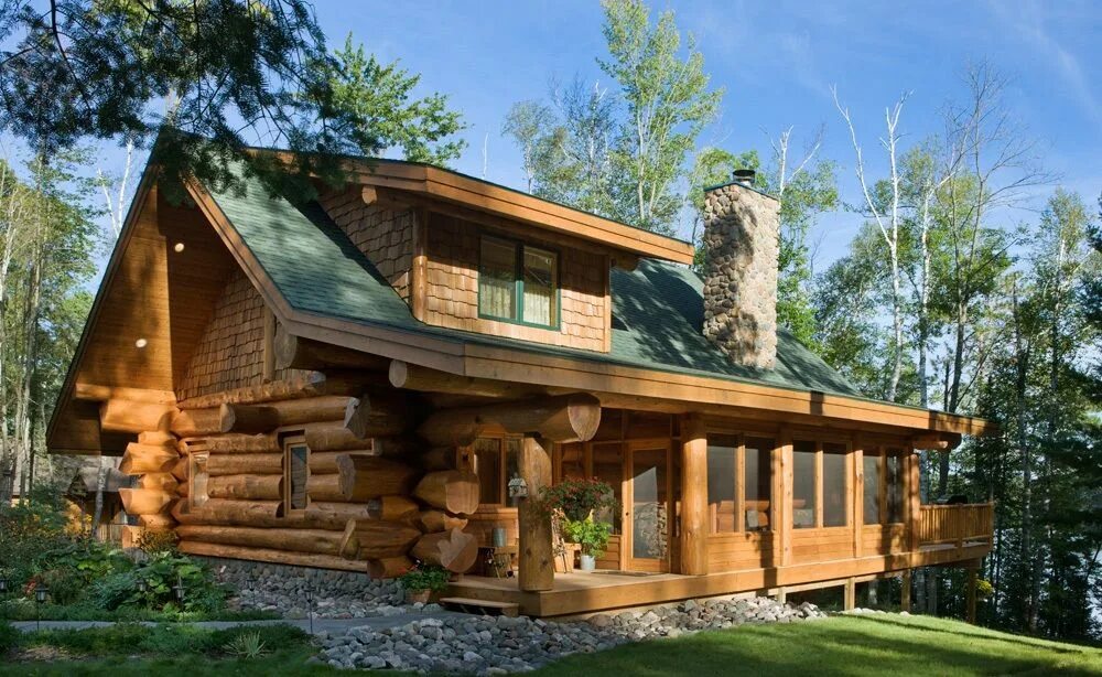 Проекты срубов фото Stunning Log Homes designed by Pioneer Log Homes of British Columbia Log home de