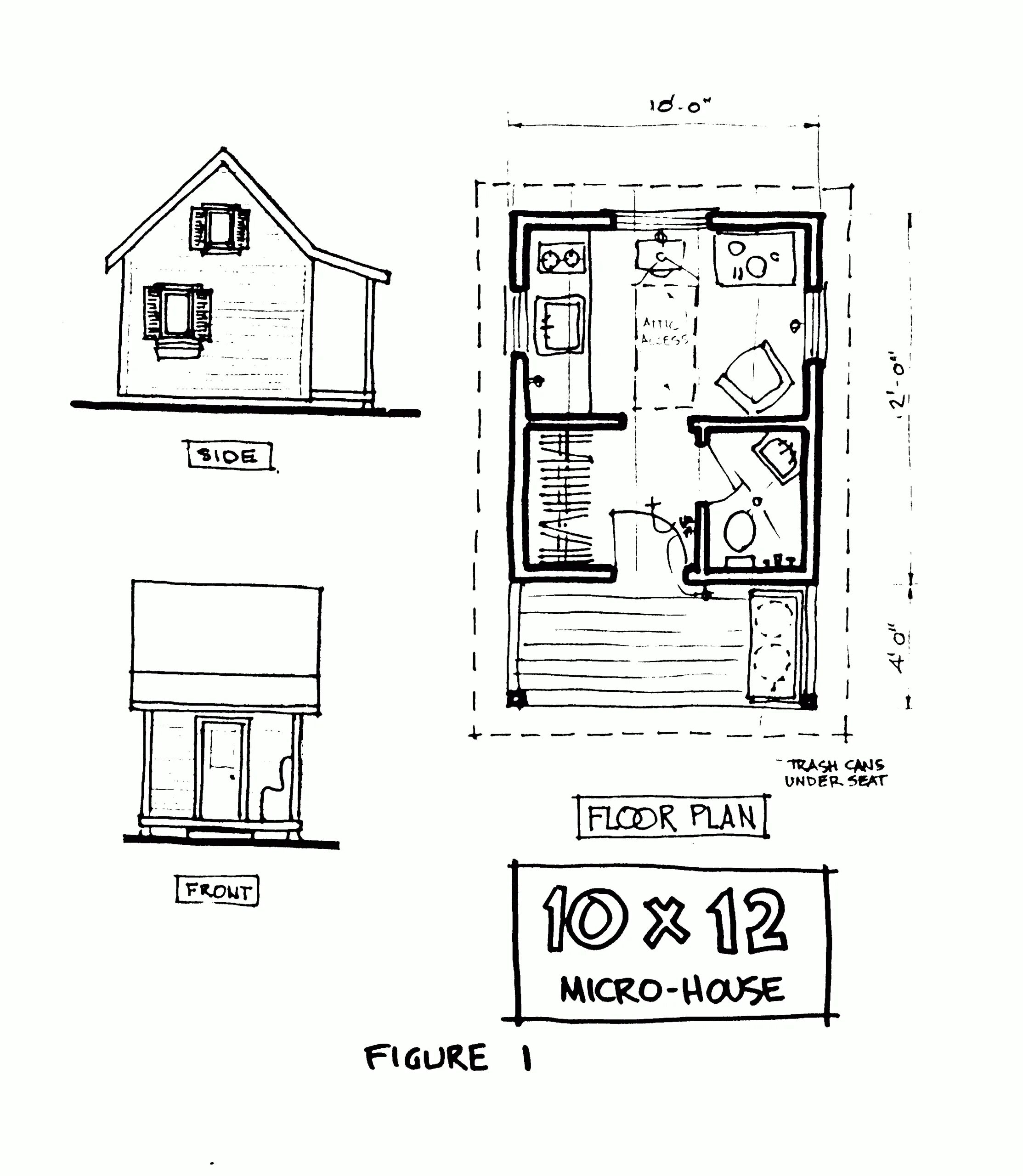 Проекты тини хаус домов с чертежами 10X12 Tiny House Floor Plans - floorplans.click