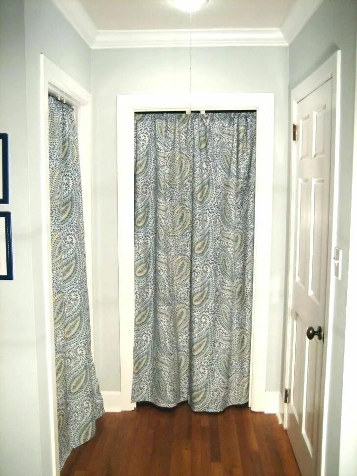 Проем вместо двери фото Image result for closet door curtain Curtains for closet doors, Door curtains, D