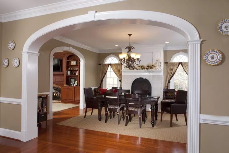 Проемы в квартире фото Details: Arches, dress up that doorway Archways in homes, Bungalow house design,