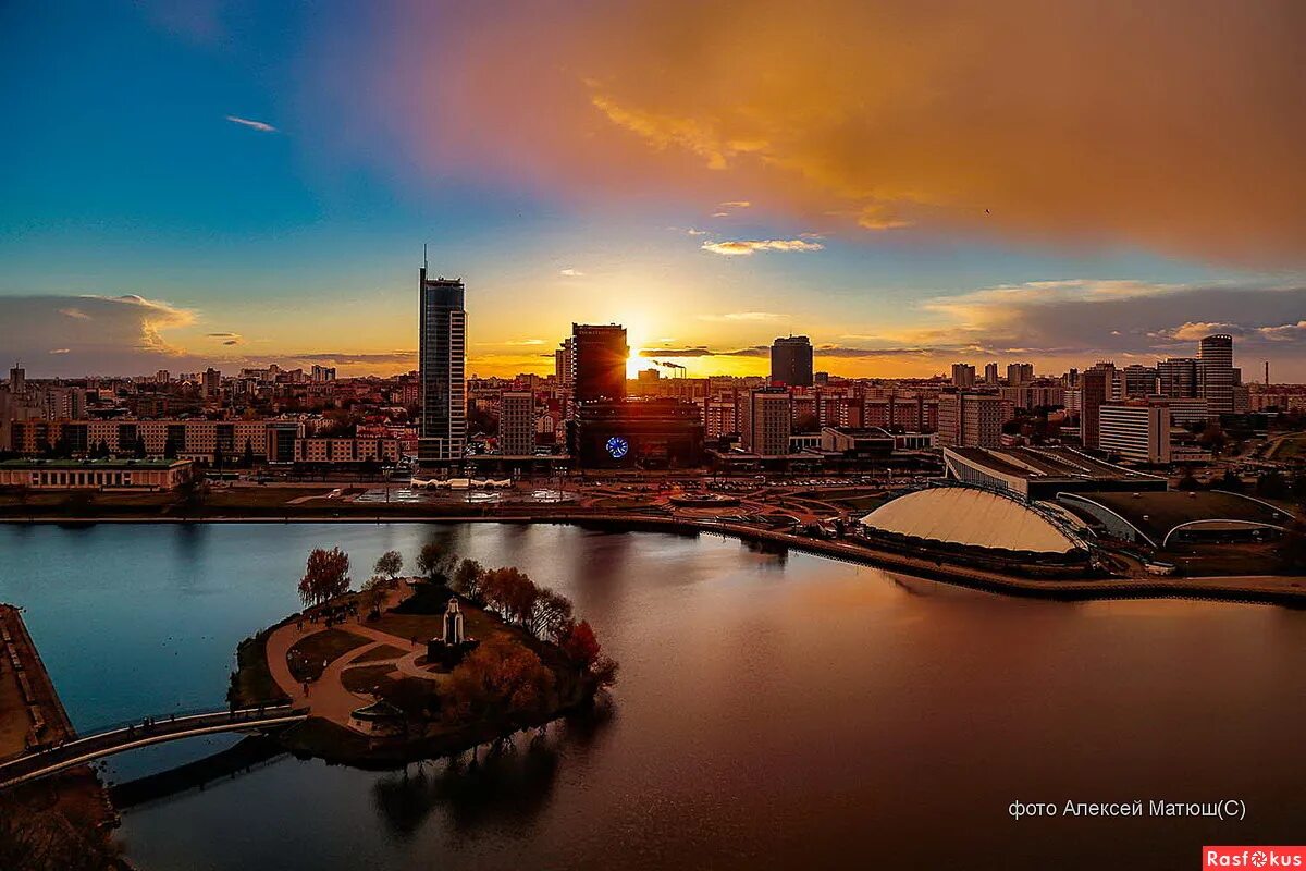 Профессиональное фото минск Фото: Закат над Минском. Фотограф Алексей Матюш. Город. Фотосайт Расфокус.ру