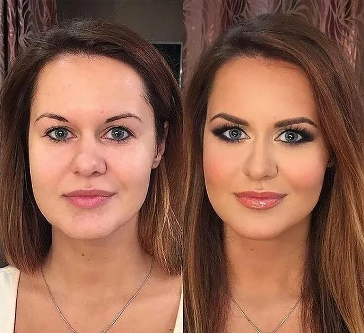 Профессиональный макияж фото до и после Боевая раскраска Makeup secret, Makeup transformation, Perfect makeup