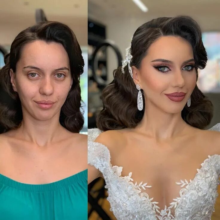 Профессиональный макияж фото до и после Professional makeup artist shares 15 photos taken before and after brides got th