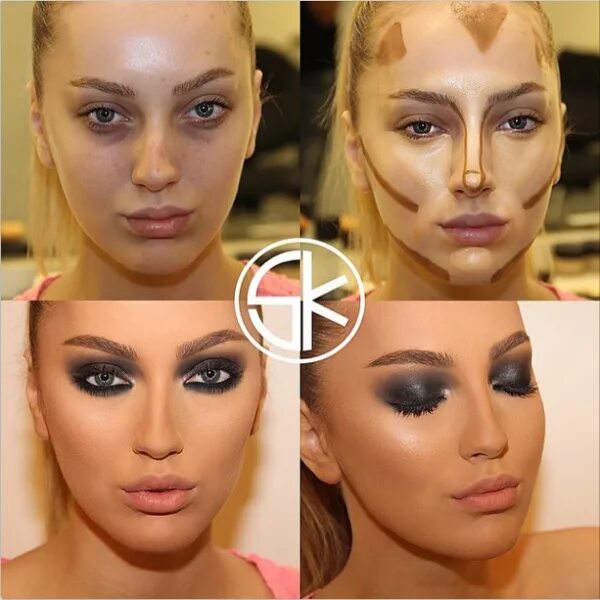 Профессиональный макияж в домашних условиях фото Contouring Your Nose Contour makeup, Instagram makeup, Face makeup tutorial