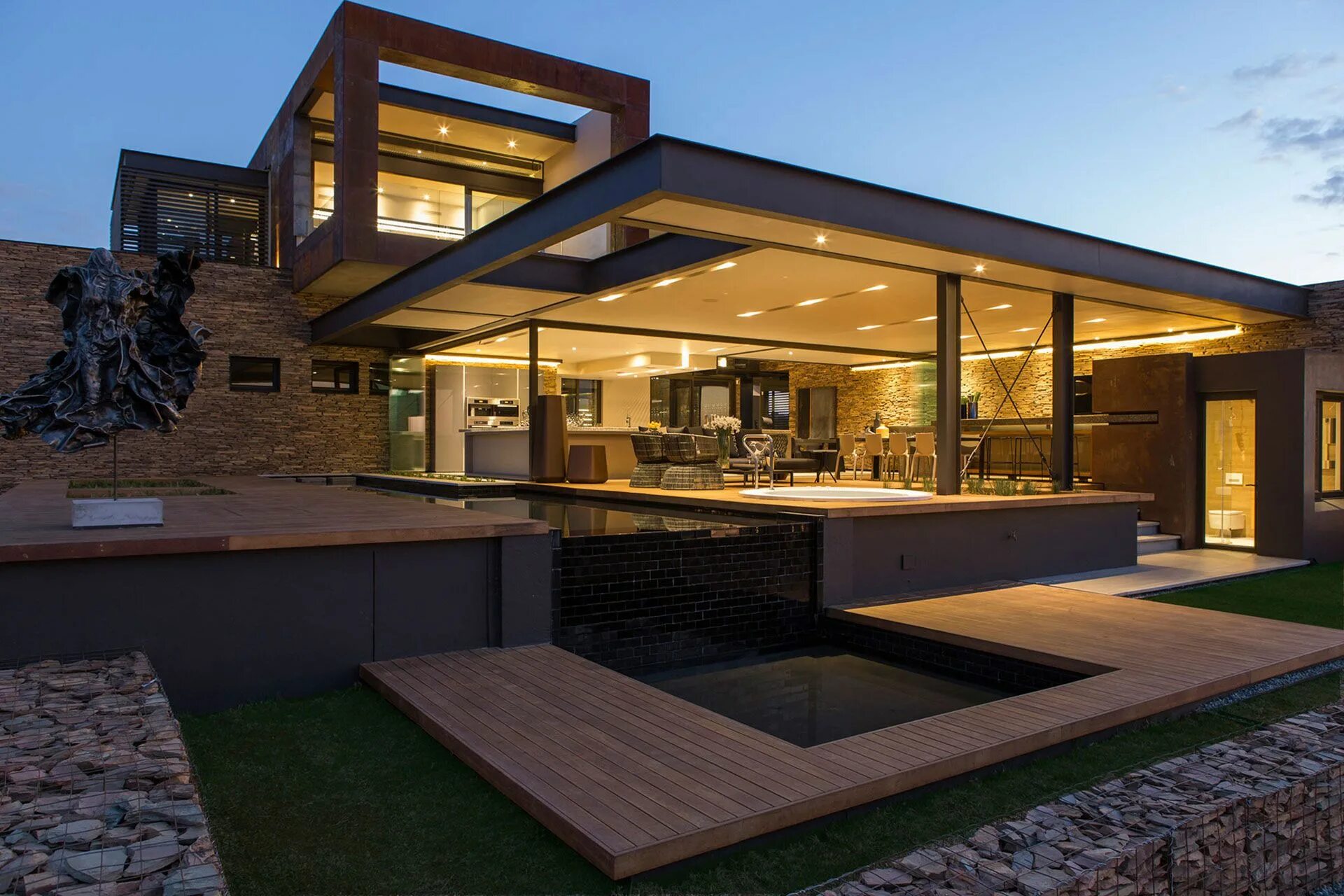 Профиль культура дома дизайн и технология Imposing modern residence in South Africa: House Boz Architect house, Modern hou