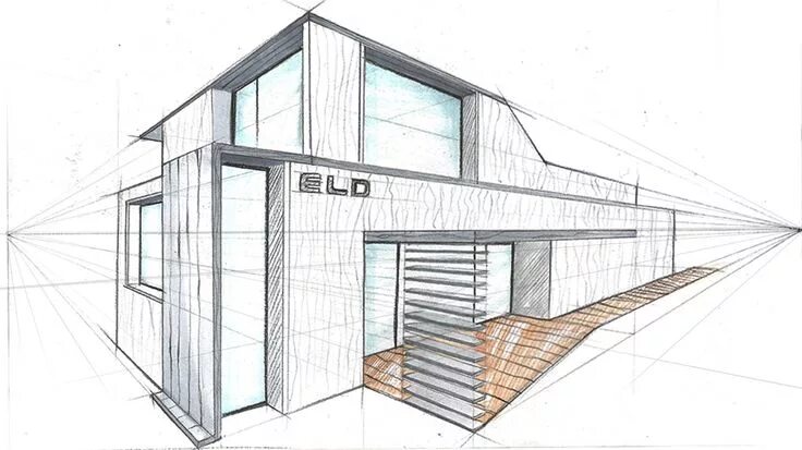 Профиль культура дома дизайн и технология sketch Bocetos arquitectura, Bocetos arquitectónicos, Dibujo de arquitectura