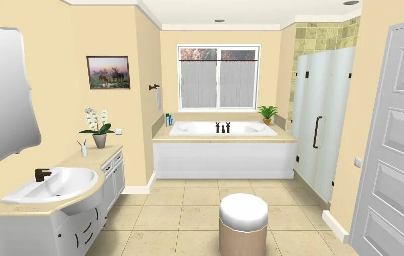 Программа дизайн интерьера ванной Illustration of 3D Bathroom Planner: Create A Closely Real Bathroom Bathroom pla