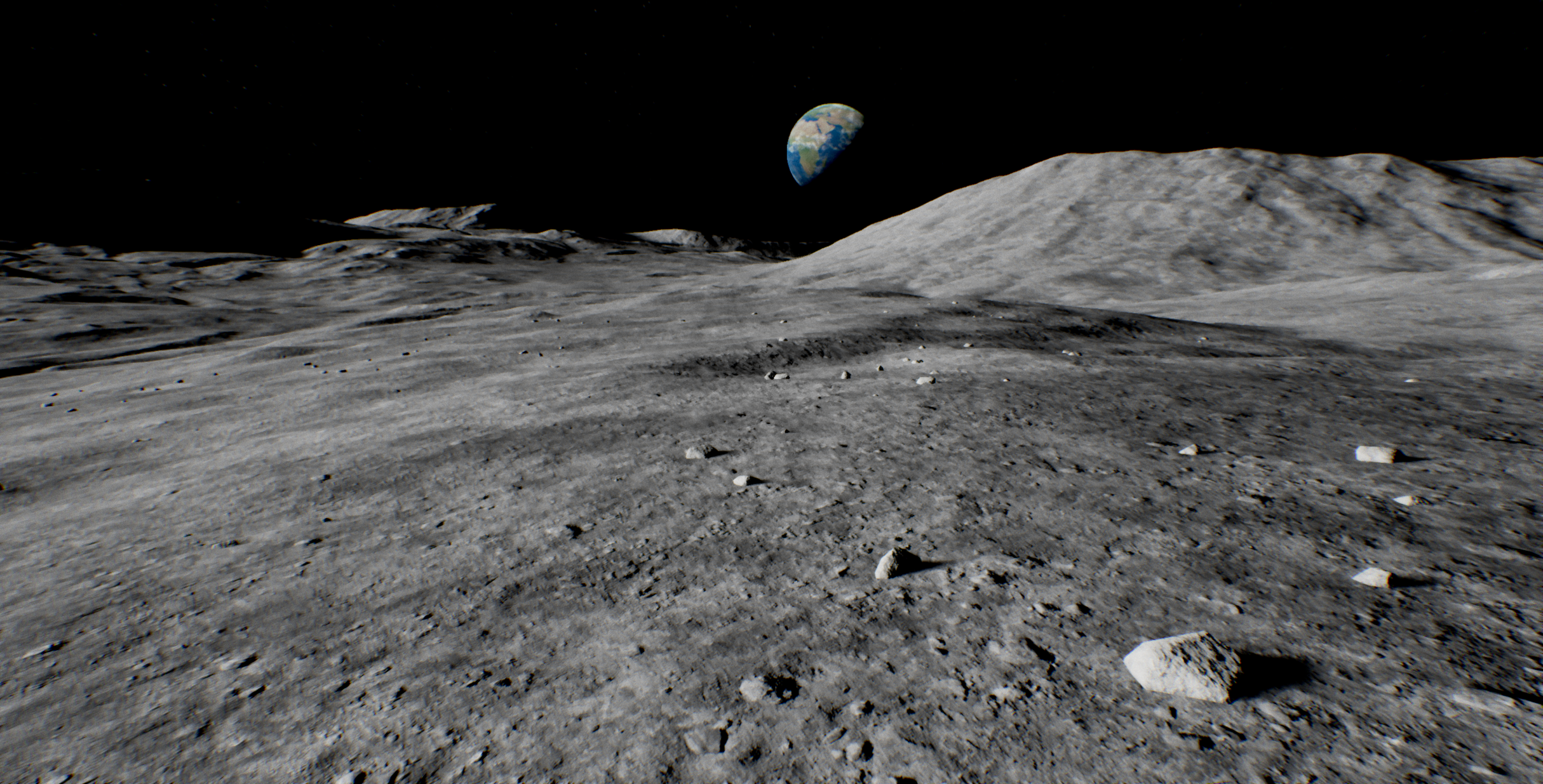 Программа для фото луны UE4 Moon landscape - WIP - polycount