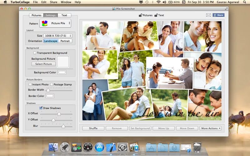 Программа для красивого оформления текста на картинках TurboCollage - Collage Creator Download App Mac LisiSoft