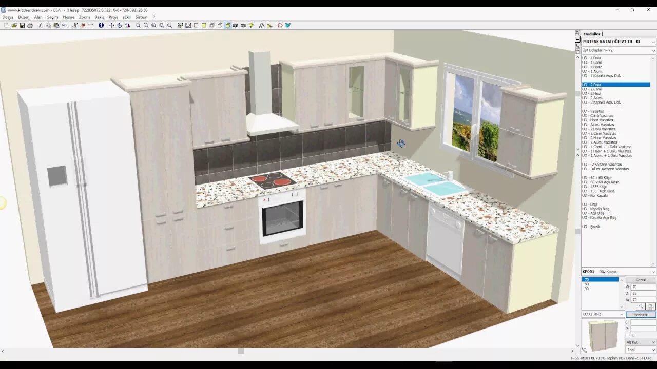 Программа для планировки кухни бесплатно KitchenDraw Kesim Listesi - YouTube