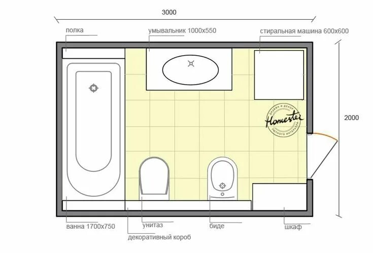 Программа для планировки ванной комнаты Дизайн для ванной комнаты 6 кв. м. Bedroom layouts, Floor plans, Home