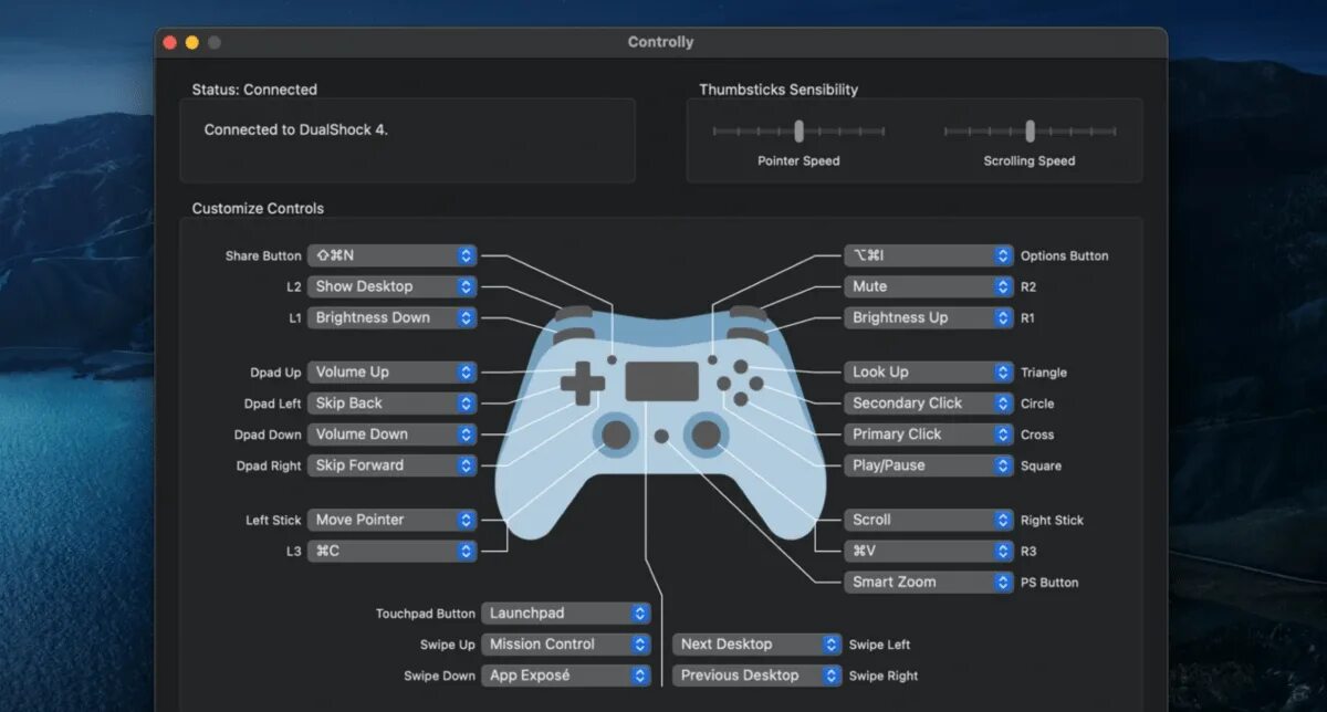 Программа для подключения джойстика ps3 к компьютеру Controlly: Mac-Steuerung per Gamecontroller heise online