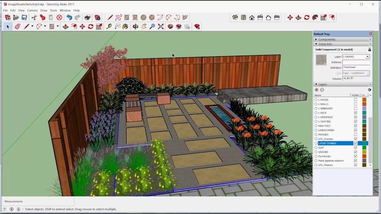 Программа для проектирования ландшафтного дизайна Build a SketchUp model (from gCADPlus) - YouTube