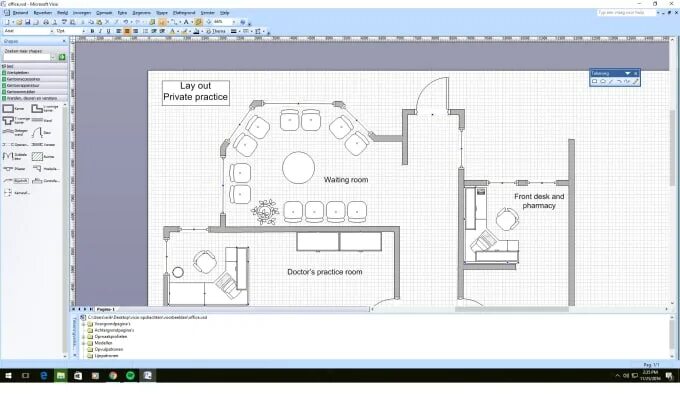 Программа для рисования планировки квартиры A splendid visio floorplan by Ehbeertema Fiverr