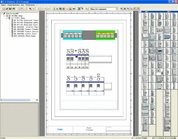 Программа для рисования схем электрических щитов Сборка электрощита - программа 123 schema