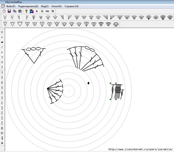Программа для рисования схем вязания крючком Создание схем крючком онлайн