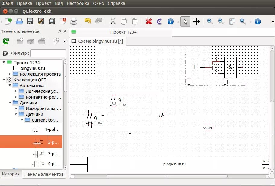 Программа для схемы установки QElectroTech - САПР - Программы - Портал радиолюбителей