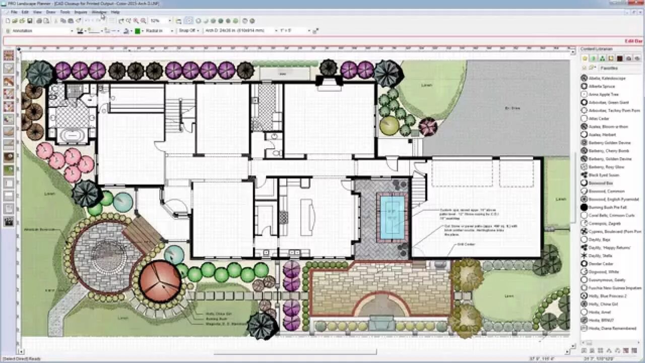 Программа для создания планировки участка Easy-to-Use CAD for Landscape Design with PRO Landscape - YouTube