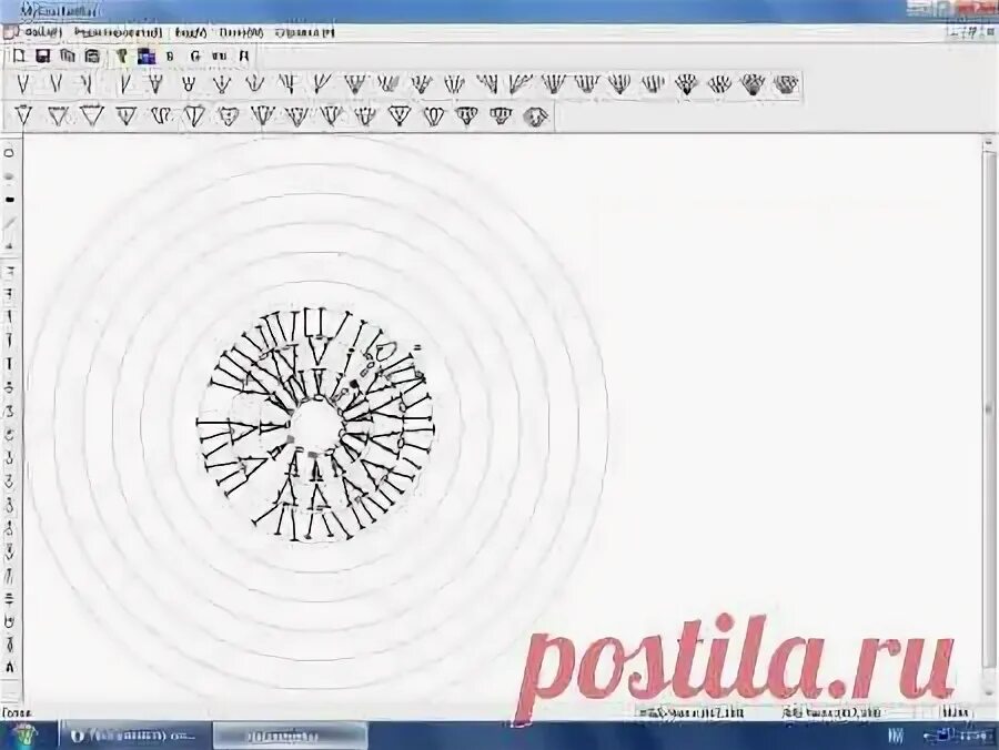 Программа для создания схем вязания крючком Программа для записи схем вязания крючком.. ПРОГРАММЫ ПО ВЯЗАНИЮ и ШИТЬЮ Постила