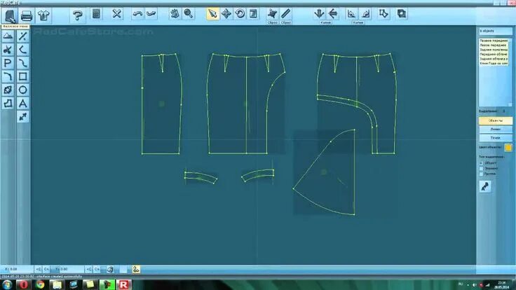 Программа для создания выкроек одежды Создание выкроек в программе RedCafe Швейные принадлежности, Выкройки, Техники ш