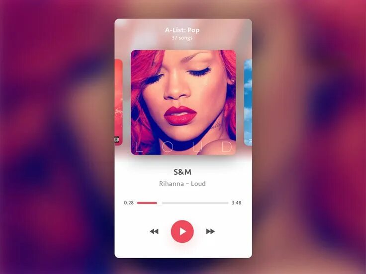 Программа фото песня Music App Interface Adobe XD Music player app, Website design, Free music downlo