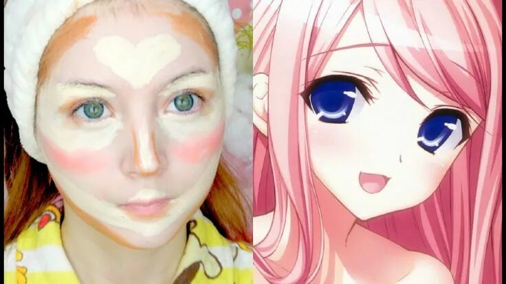 Программа фото в аниме стиль Anime Face Contouring Anime makeup, Face contouring, Anime