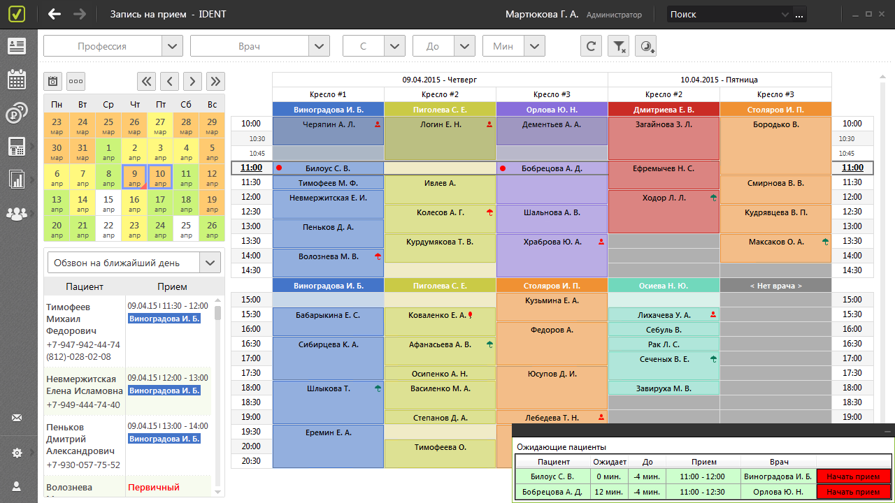 Программа клиника для стоматологии фото IDENT - управление клиникой - DENTALMAGAZINE.RU