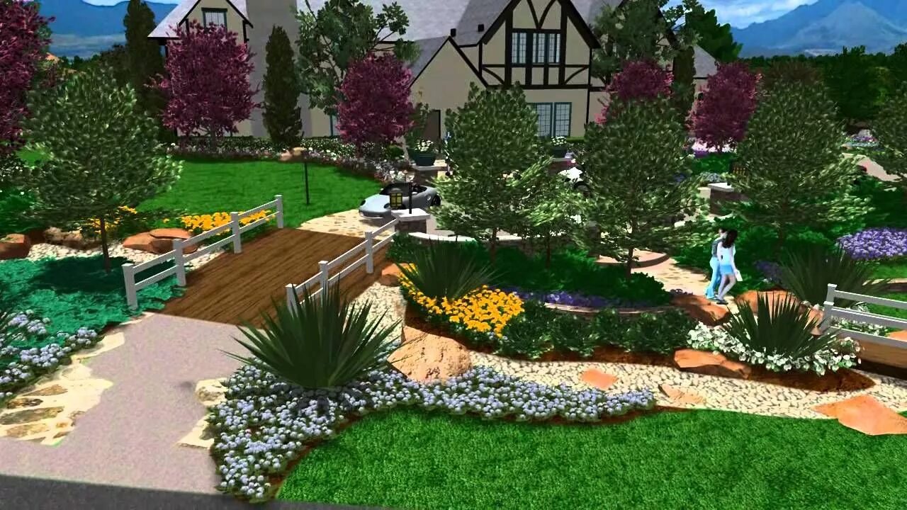 Программа ландшафтный 3d дизайн онлайн 3D Landscape design - Virtual Presentation Studio presents Garden Design, Garden