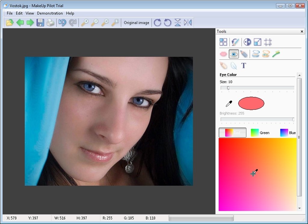 Программа макияж фото бесплатная MakeUp Pilot 4.11 - Download for PC Free