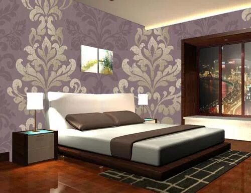 Программа подбора обоев в интерьере Pin by ABP Fashion on Home Decor Ideas Purple bedroom design, Wallpaper design f