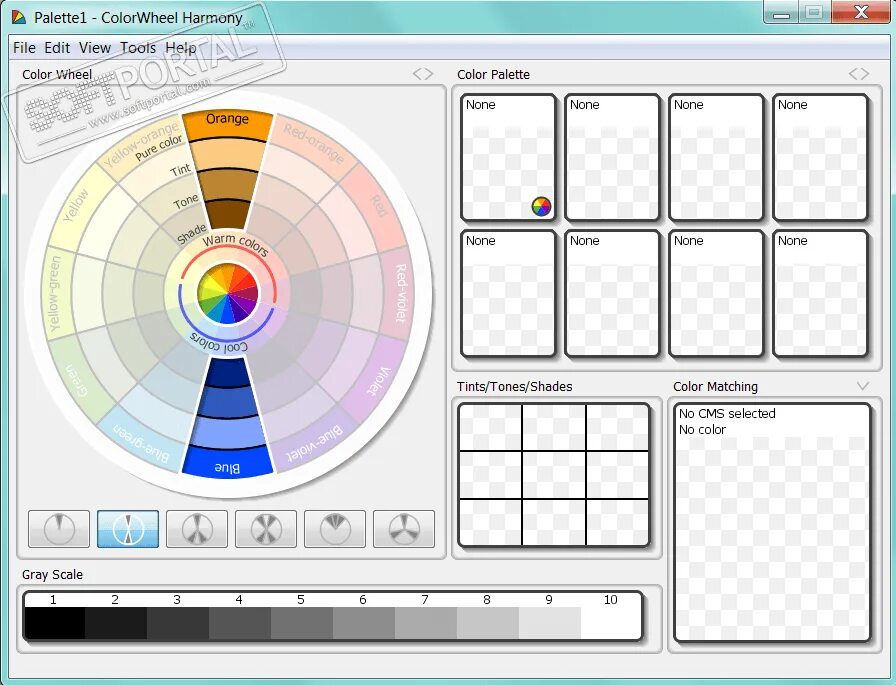 Программа подбора цветов по фото ColorWheel Harmony 2.4 - скачать бесплатно ColorWheel Harmony 2.4