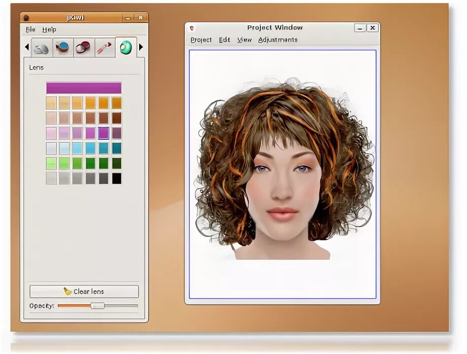 Программа прическа и цвет волос jKiwi - a virtual makeover and hairstyler application